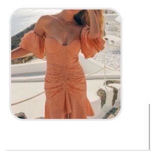 Runaway the label Maricella dress in peach